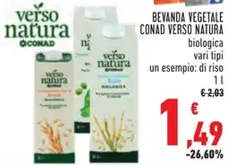 Conad Bevanda vegetale CONAD VERSO NATURA offerta
