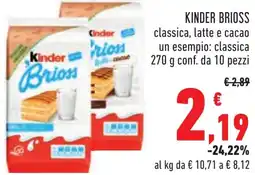 Conad Kinder brioss offerta
