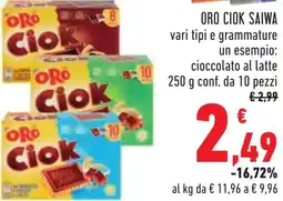 Conad Oro ciok SAIWA offerta
