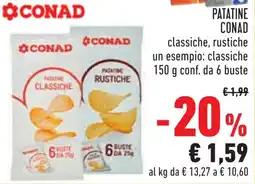 Conad Patatine CONAD offerta