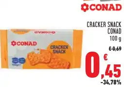 Conad Cracker snack CONAD offerta
