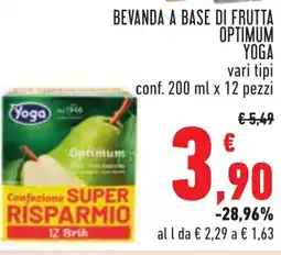 Conad Bevanda a base di frutta optimum YOGA offerta