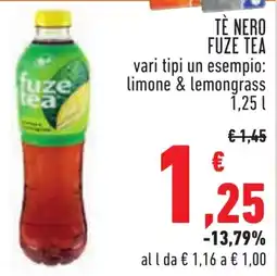 Conad Tè nero FUZE TEA offerta