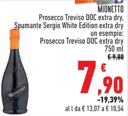 Conad MIONETTO Prosecco Treviso DOC extra dry offerta