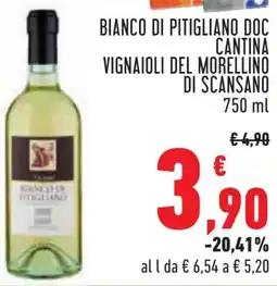Conad Bianco di pitigliano doc cantina VIGNAIOLI DEL MORELLINO DI SCANSANO offerta
