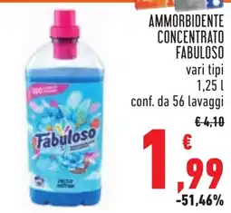 Conad Ammorbidente concentrato FABULOSO vari tipi offerta