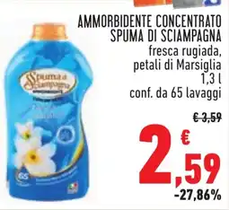 Conad Ammorbidente concentrato SPUMA DI SCIAMPAGNA offerta