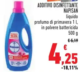Conad Additivo disinfettante NAPISAN offerta