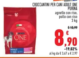 Conad Croccantini per cani adult one PURINA offerta