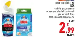 Conad Linea detergenti WC DUCK offerta