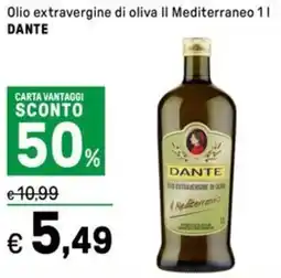 Iper La Grande Olio extravergine di oliva II Mediterraneo DANTE offerta
