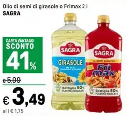 Iper La Grande Olio di semi di girasole o Frimax SAGRA offerta