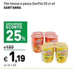 Iper La Grande Thè limone o pesca SanThè SANT'ANNA offerta