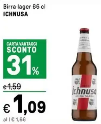 Iper La Grande Birra lager ICHNUSA offerta