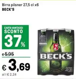 Iper La Grande Birra pilsner BECK'S offerta