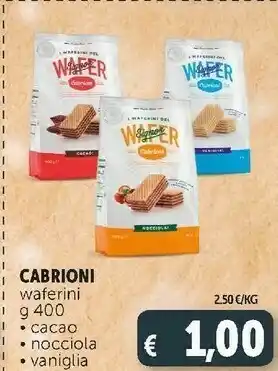 Deco Supermercati Waferini nocciola 400 g(ml) offerta
