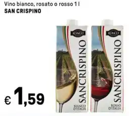 Iper La Grande Vino bianco, rosato o rosso SAN CRISPINO offerta