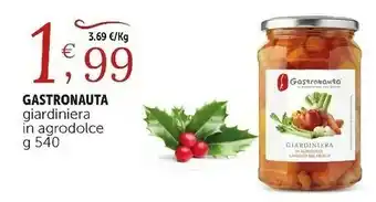 Deco Supermercati Gastronauta giardiniera in agrodolce g 540 offerta