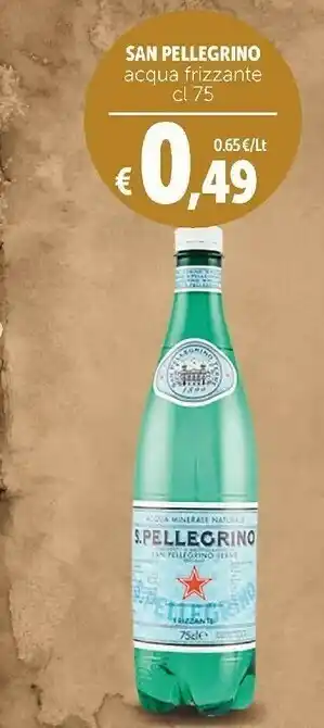 Deco Supermercati S. pellegrino - acqua minerale naturale frizzante offerta