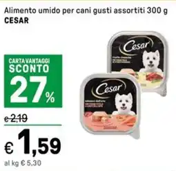 Iper La Grande Alimento umido per cani gusti assortiti CESAR offerta
