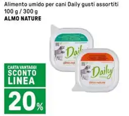 Iper La Grande Alimento umido per cani Daily gusti assortiti ALMO NATURE offerta