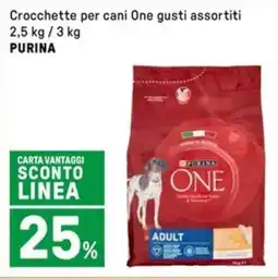 Iper La Grande Crocchette per cani One gusti assortiti PURINA offerta