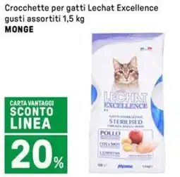 Iper La Grande Crocchette per gatti Lechat Excellence gusti assortiti MONGE offerta