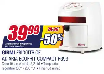 Trony Girmi Friggitrice Ad Aria Ecofrit Compact FG93 offerta
