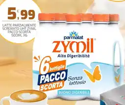 Interspar Latte parzialmente scremato uht zymil pacco scorta offerta
