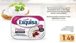 Interspar Formaggio fresco fitline highpro EXQUISA offerta