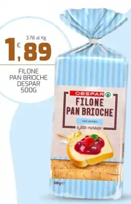 Interspar Filone pan brioche con burro DESPAR offerta