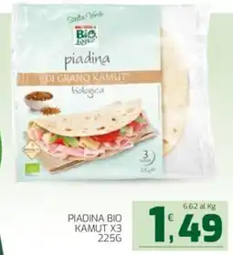 Interspar Piadina bio kamut x3 offerta