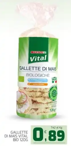 Interspar Gallette di mais vital bio DESPAR offerta