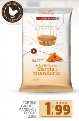 Interspar Tortino carote e mandorle DESPAR offerta