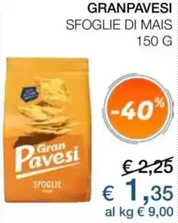 Coop Sardegna Granpavesi sfoglie di mais offerta