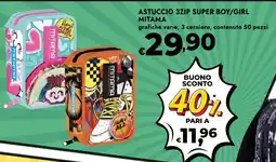 Bennet Astuccio 3zip super boy/girl MITAMA offerta