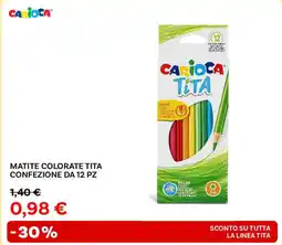 Max Factory Matite colorate tita confezione da 12 pz CARIOCA offerta
