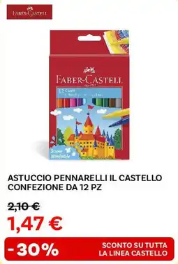 Max Factory Astuccio pennarelli il castello confezione da 12 pz FABER-CASTELL offerta