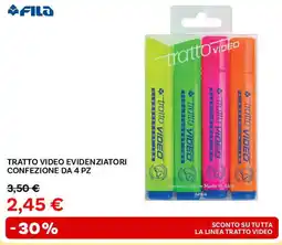 Max Factory Tratto video evidenziatori confezione da 4 pz FILA offerta