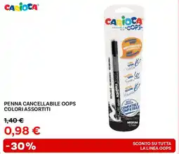 Max Factory Penna cancellabile oops colori assortiti CARIOCA offerta