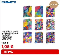 Max Factory Quaderno alta fogliazione fantasie e rigature assortite BLASETTI offerta
