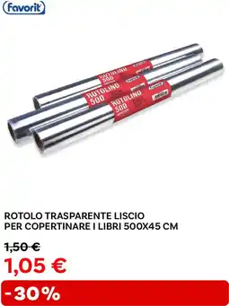 Max Factory Rotolo trasparente liscio per copertinare i libri 500x45 cm Favorit offerta