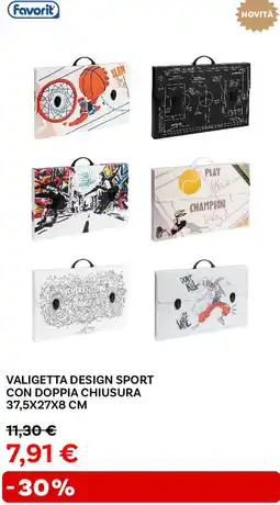 Max Factory Valigetta design sport con doppia chiusura 37,5x27x8 cm Favorit offerta
