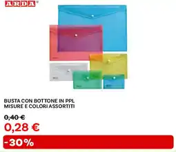 Max Factory Busta con bottone in ppl misure e colori assortiti ARDA offerta