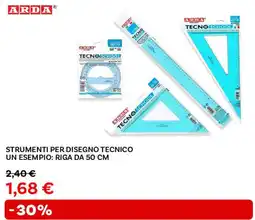 Max Factory Strumenti per disegno tecnico un esempio: riga da 50 cm ARDA offerta