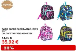 Max Factory Zaino doppio scomparto sj ever colori e fantasie assortite offerta