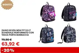 Max Factory Zaino seven new fit schienale performato con tasca porta borraccia offerta