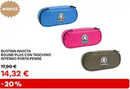Max Factory Bustina invicta round plus con taschino interno porta penne offerta