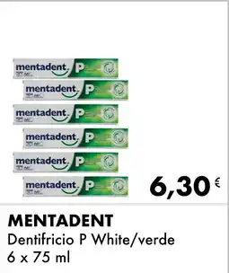 Iper Tosano MENTADENT Dentifricio P White/verde offerta