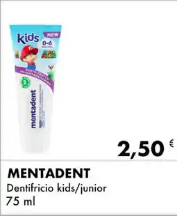 Iper Tosano MENTADENT Dentifricio kids/junior offerta